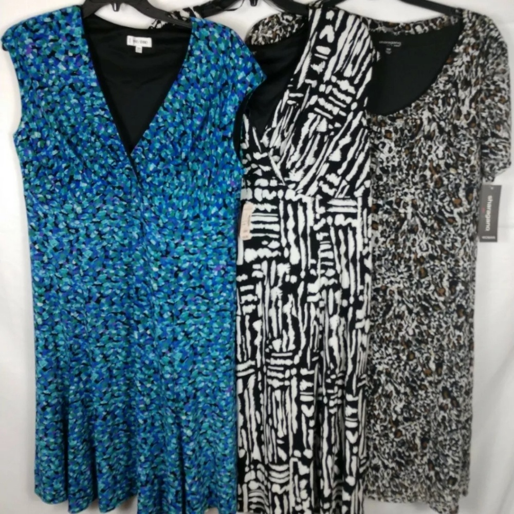 3 WOMENS PLUS SZ 18W DRESSES ALL NWT